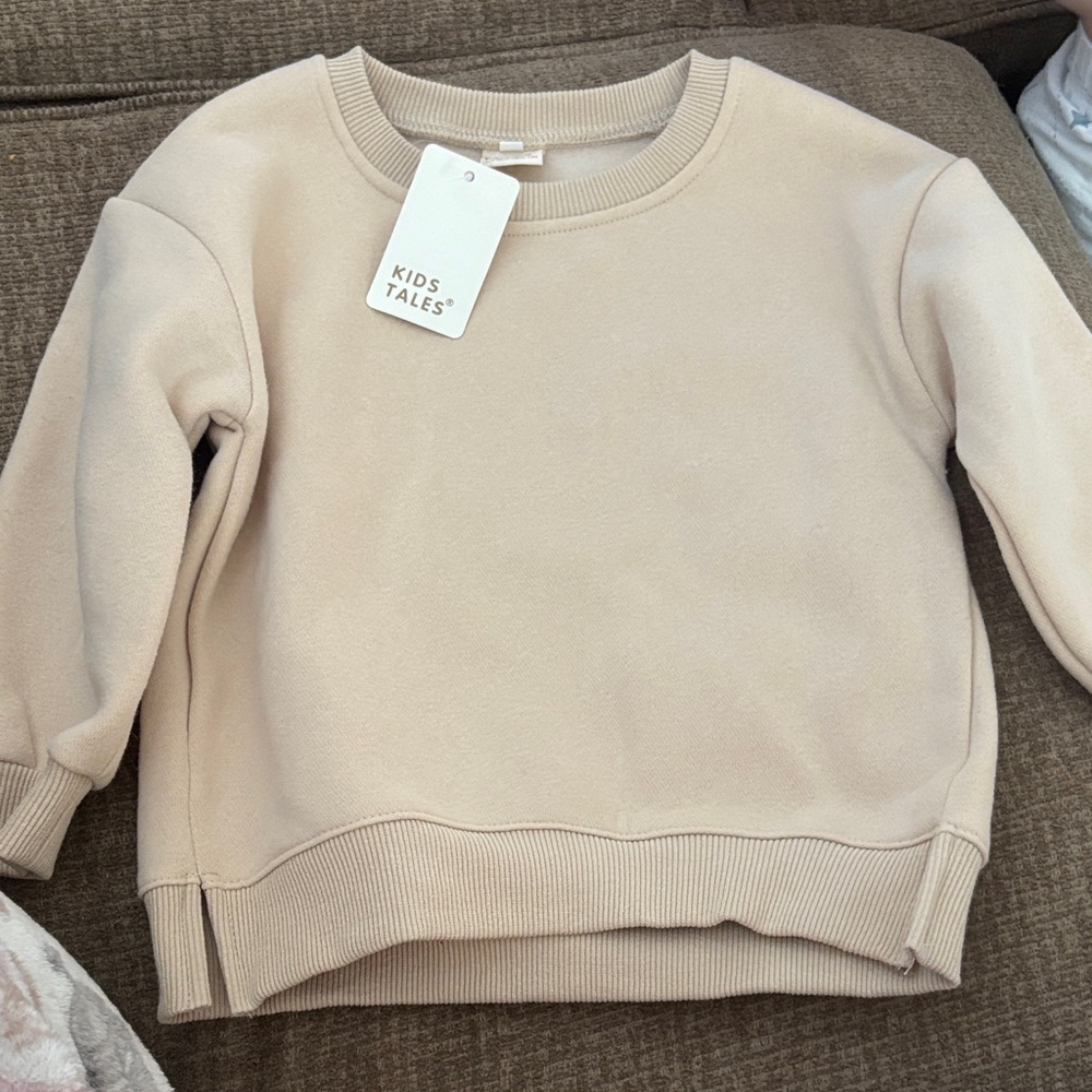 Kids Tales Cream Sweatshirt for Kids